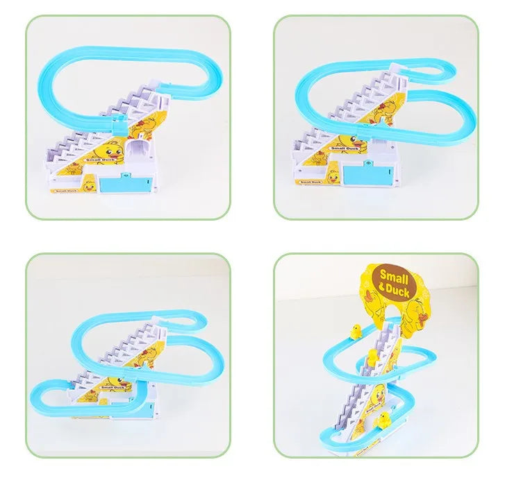 Small Duck Climbing Stairs Toy DIY Racing