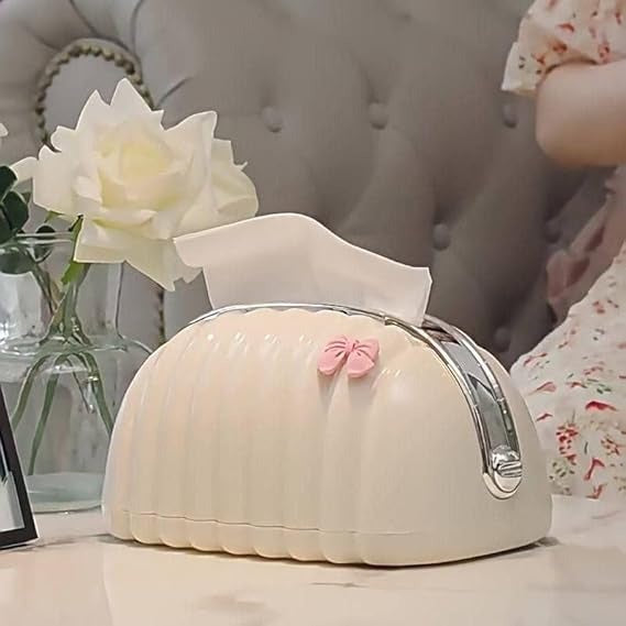Decorative Shell Tissue Box Case Elegant And Modern Napkin Holder Stylish