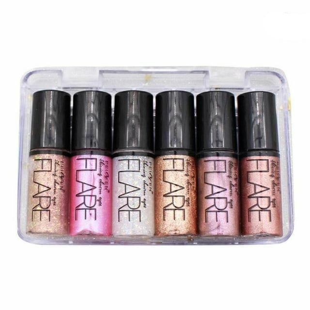 Pack of 6 Mocallure Metallic Shiny Waterproof Glitter Eyeshadow