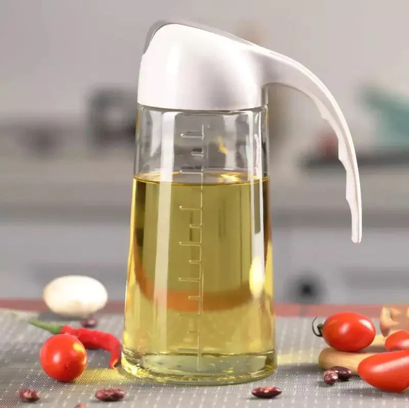 Glass Oil Bottle & Dispenser Jug Dual-purpose Oil Dispenser