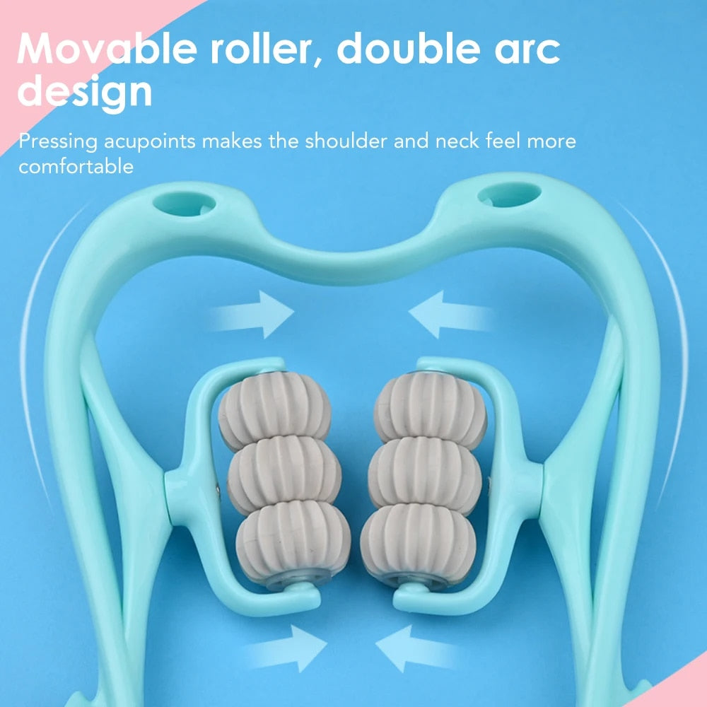 6-Wheel Neck & Spine Massager | Deep Tissue Cervical Massager
