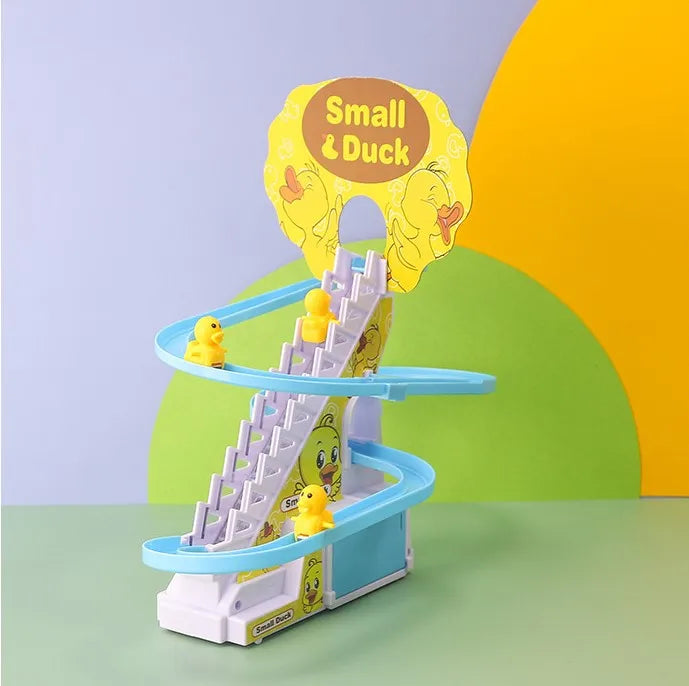 Small Duck Climbing Stairs Toy DIY Racing