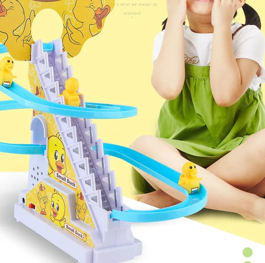 Small Duck Climbing Stairs Toy DIY Racing