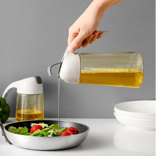 Glass Oil Bottle & Dispenser Jug Dual-purpose Oil Dispenser