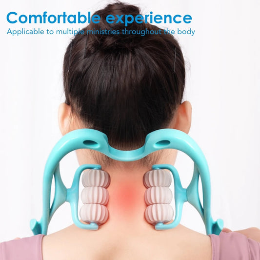 6-Wheel Neck & Spine Massager | Deep Tissue Cervical Massager