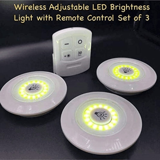 Pack of 3 LED Remote Control Lights – Tap Lights