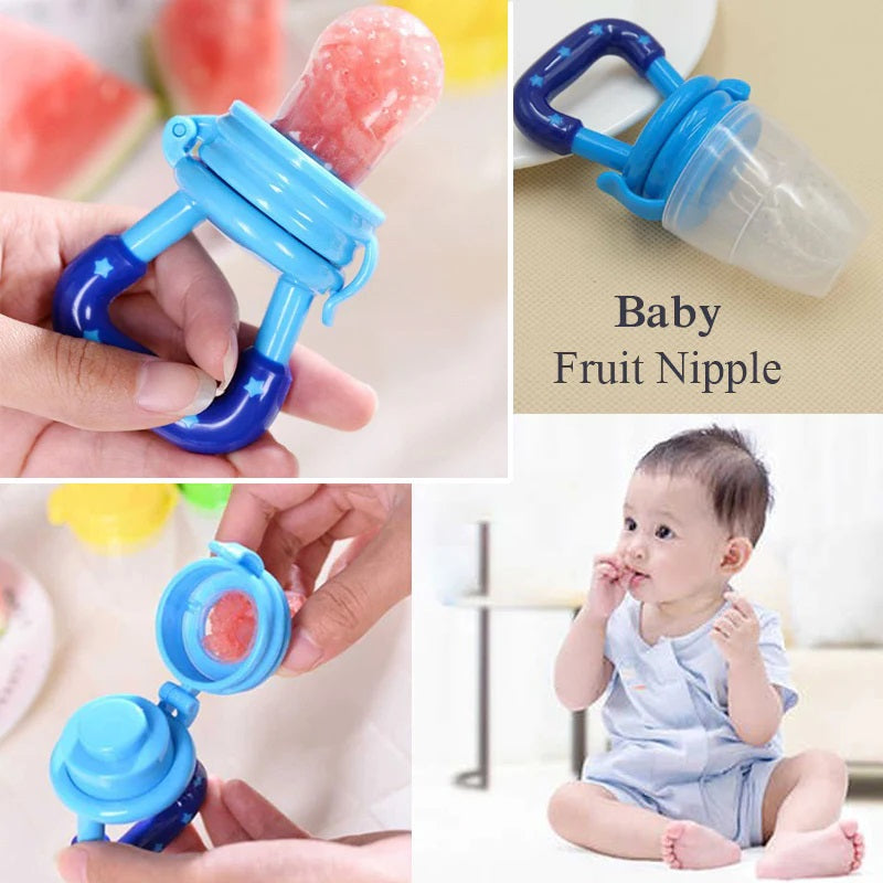 2 Pcs -- Baby Fruit Pacifier Fresh Fruit Feeder Infant