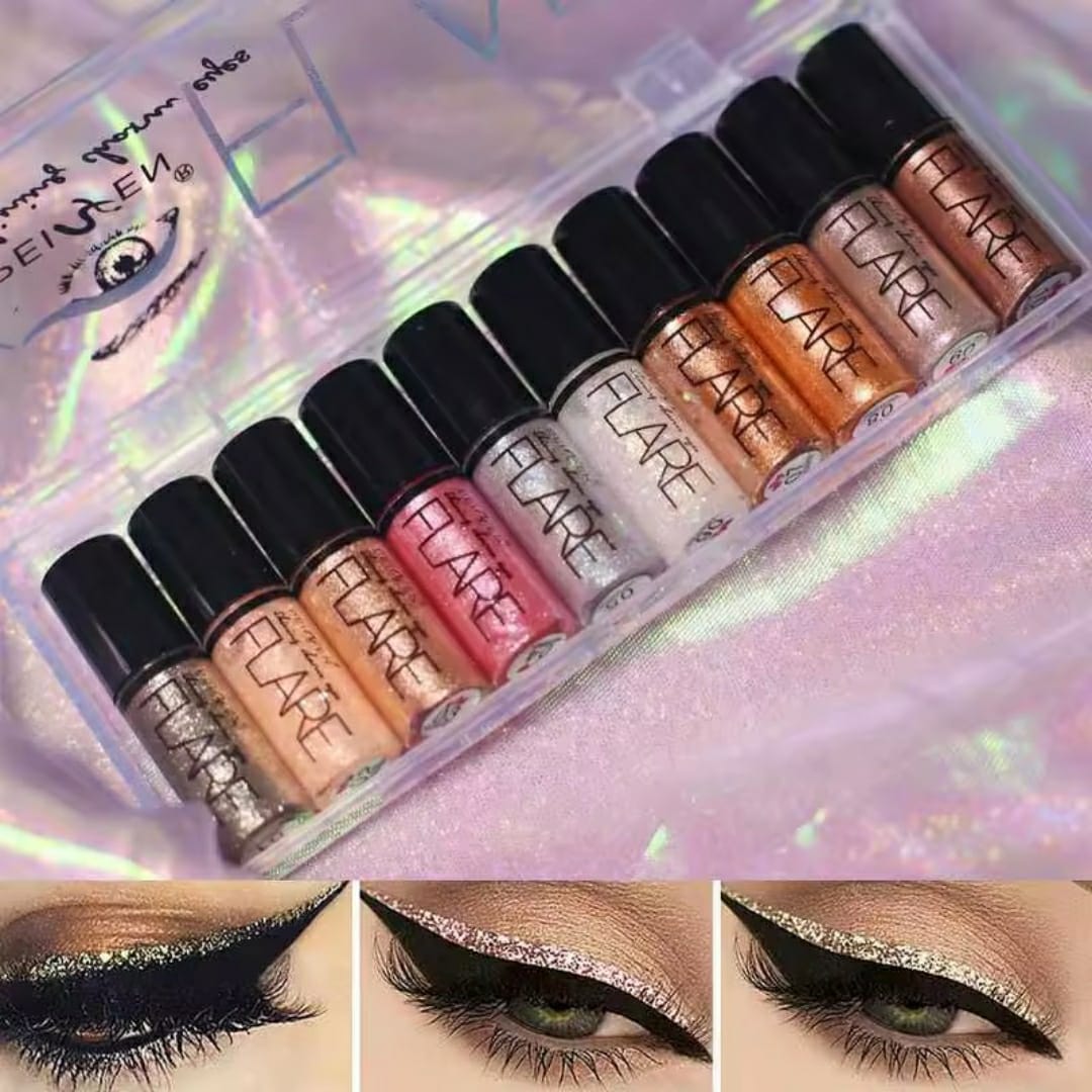 Pack of 6 Mocallure Metallic Shiny Waterproof Glitter Eyeshadow